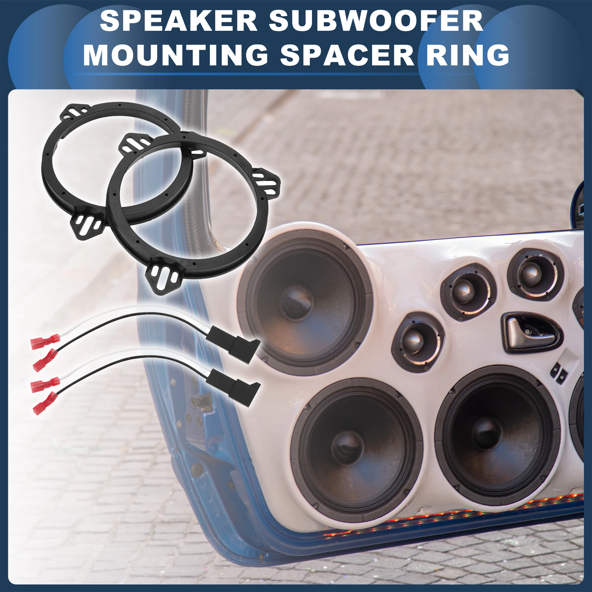 UXCELL SSpeaker Spacer Ring Tweeter Speaker Spacer Adapter Front for 6.5