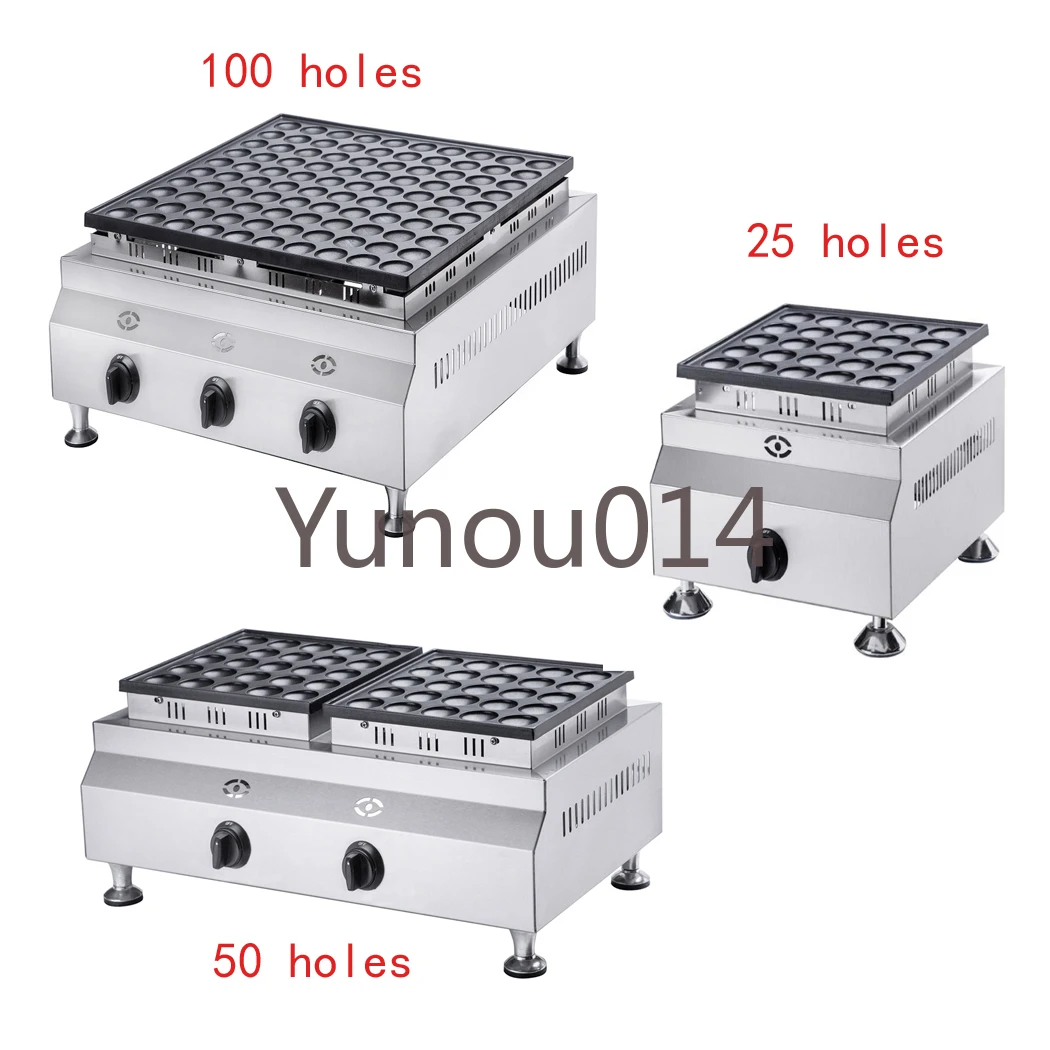 Mini Pancake Machine Grill, Gas Type, 100, 50, 25 Holes, LPG