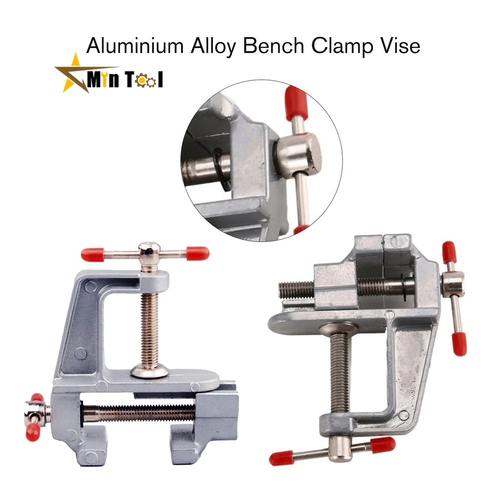 Bench Vise Muliti-Funcational Table Screw Vise Aluminium Alloy 30mm Table Bench Clamp Vise for DIY Craft Mold Fixed Repair Tool