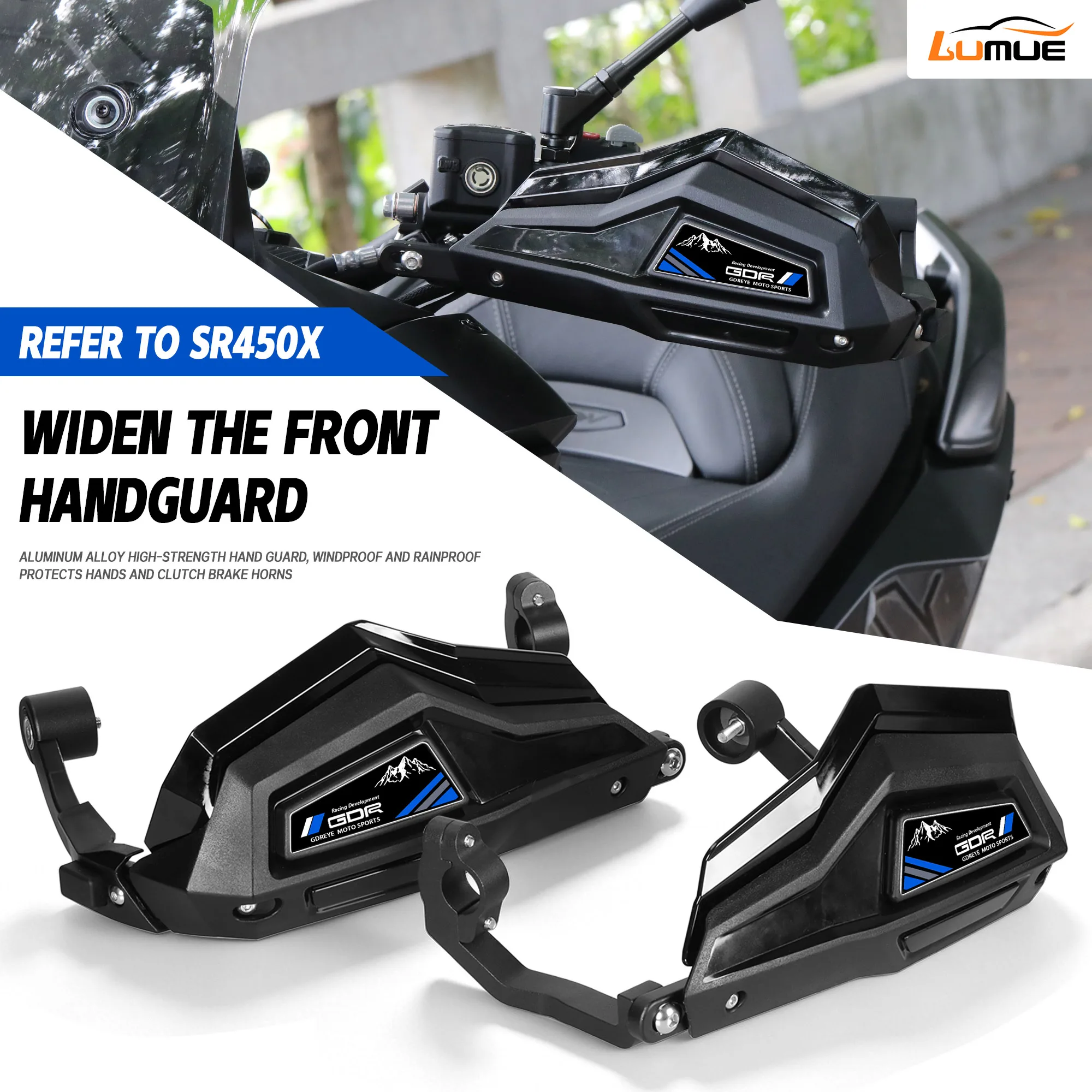 For Longxin SR450X SR 450X 2026 Hand Guard Protector Windshield Motorcycle voge sr450x GDR Aluminum Windproof Handguard Shield