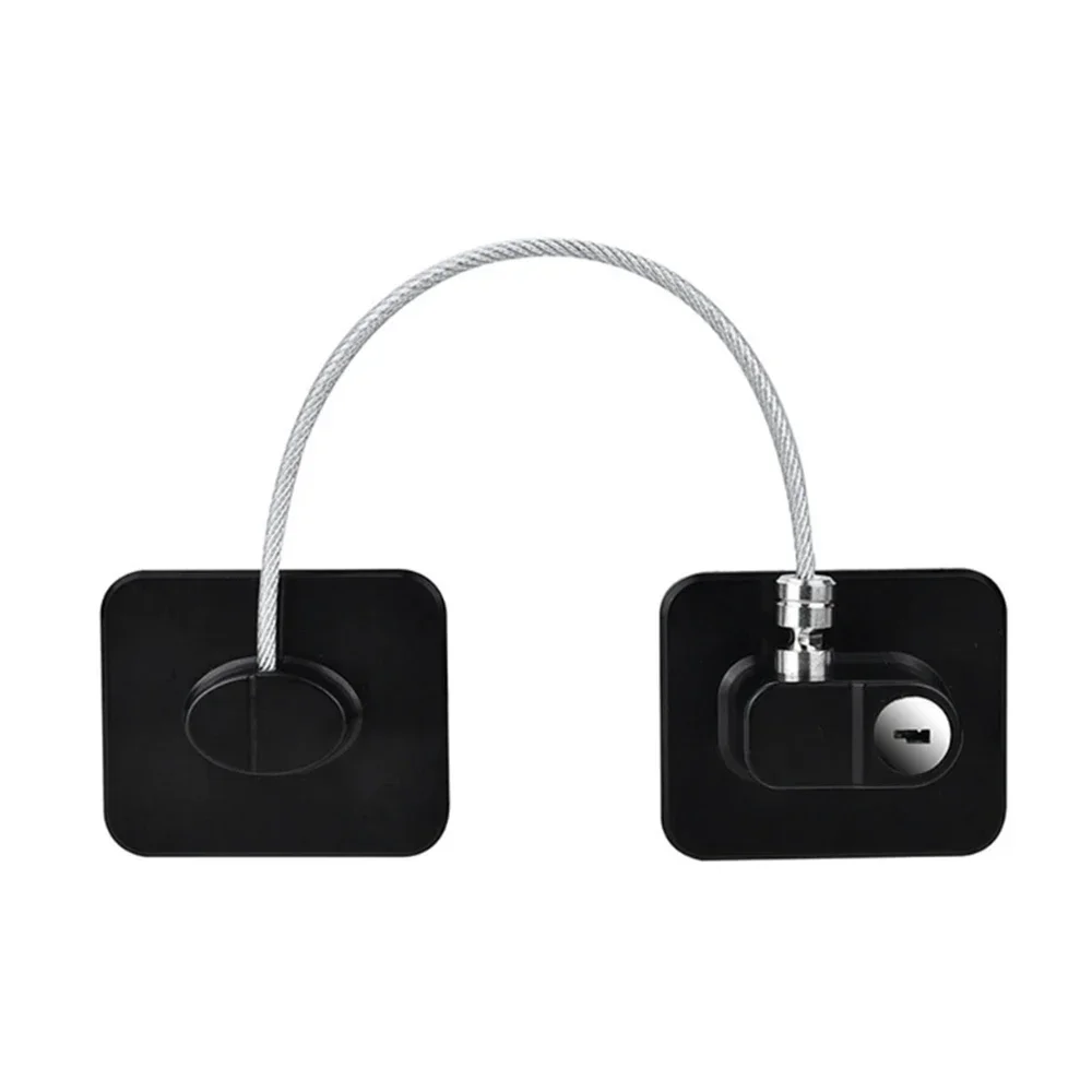 Child Safety Lock Cabinet 1 Pc Fridge Door Lock Stainless Steel Cable Protection Kids Baby Home Window Lock Strong Fix