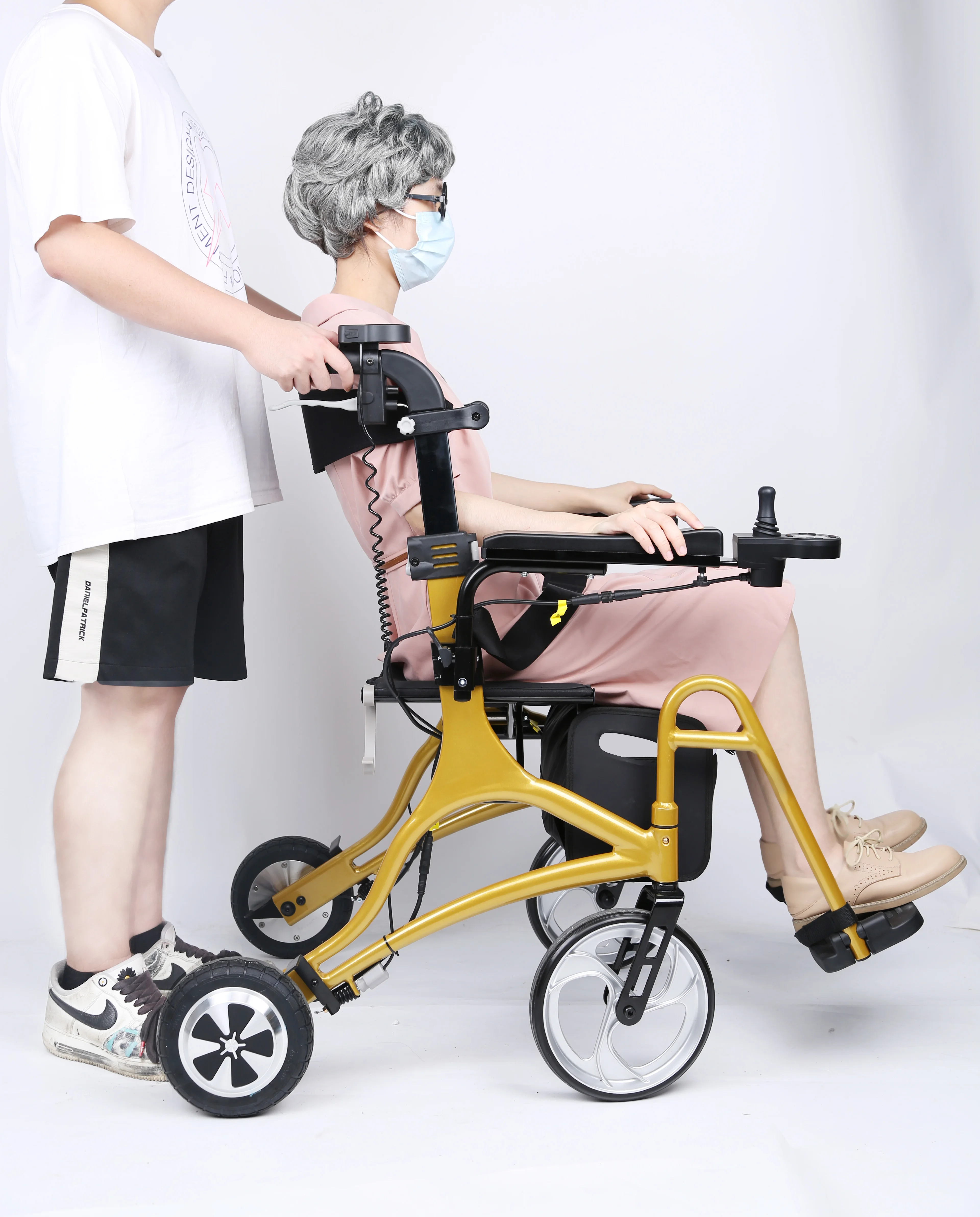 

Customized Lightweight Outdoor Foldable Rollator Walker with Seat for Elderly Seniors and Disabled Individuals