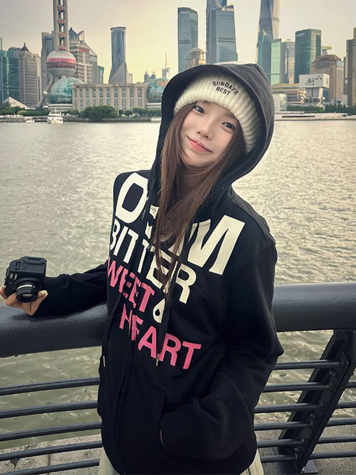 Fall Season Zipper Loose Letter Print Hoodie Women's Casual Faionable Street Sle Couple's Open Cardigan Long Sve