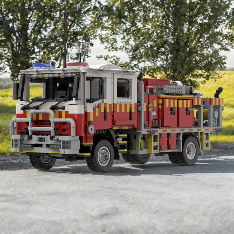 

3701PCS MOC Australian Rural Tanker Fire Truck Building Bricks Creative Educational Toy for Kids Birthday Gift Blocks