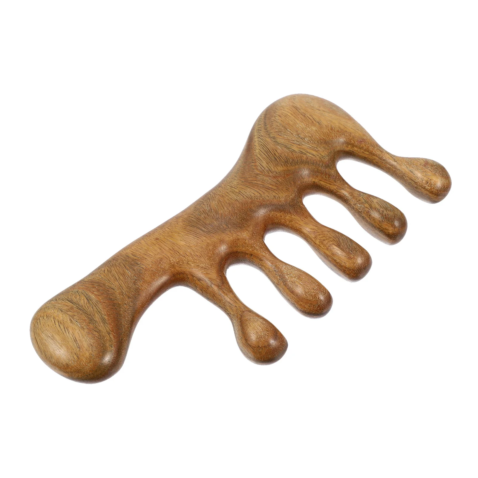 مشط تدليك قناة ميريديان الخشبية، مدلك فروة الرأس متعدد الوظائف، تحسين الدورة الدموية، الاسترخاء، مشط متعدد الوظائف