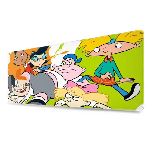 Imagen 2 del producto Alfombrilla de ratón de dibujos animados Hey Arnold, accesorios para jugadores, XXL alfombrilla de ratón, alfombrilla de escritorio de Anime grande