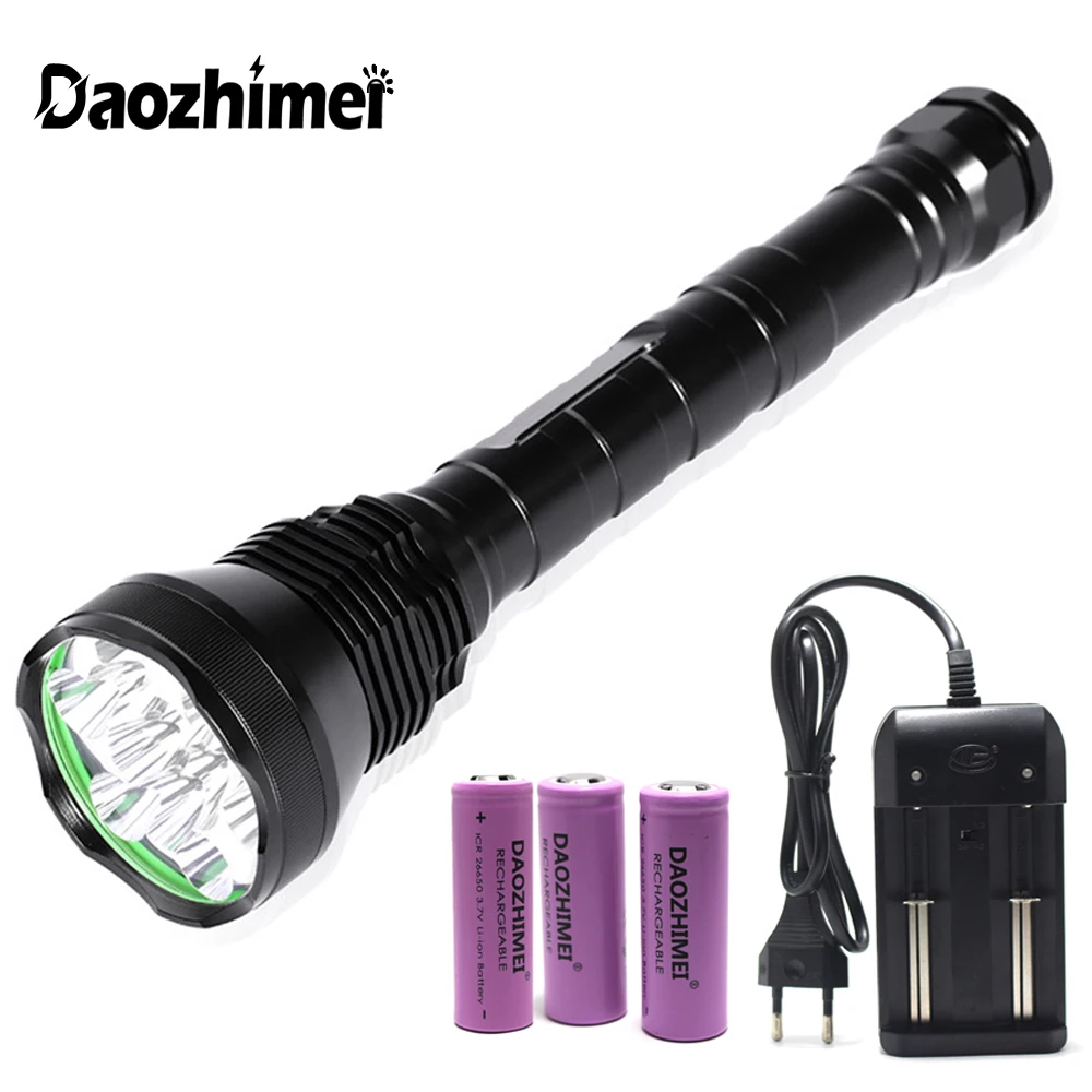 

8000 Lumen 9* T6 LED FlashLight 26650 Outdoor Waterproof 5 Modes Floodlight Tactical ,torch,lantern,camping Flash Light