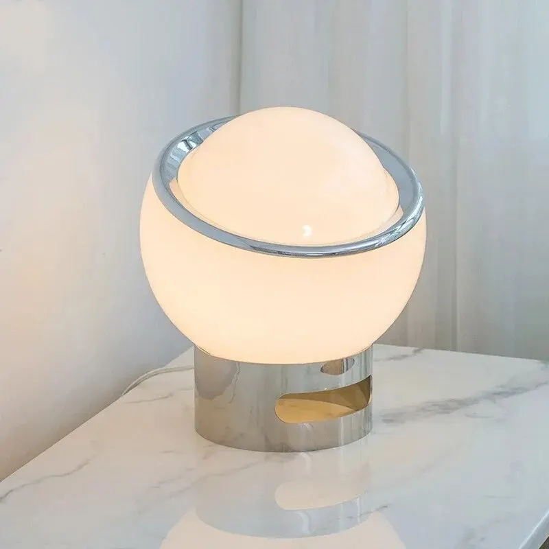 Lampada da tavolo medievale in vetro proteico in camera da letto, soggiorno sul comodino, lampada d\'atmosfera creativa per sala da pranzo, tavolo