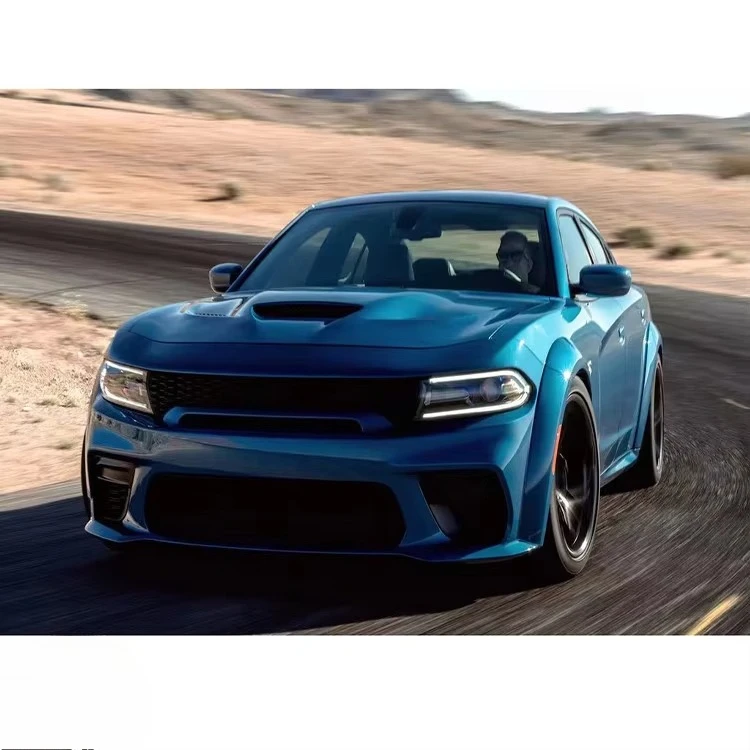 For Charger WIdebody Bumper 2015+ WB Style Front Lip Grille With LED Light Parts 3