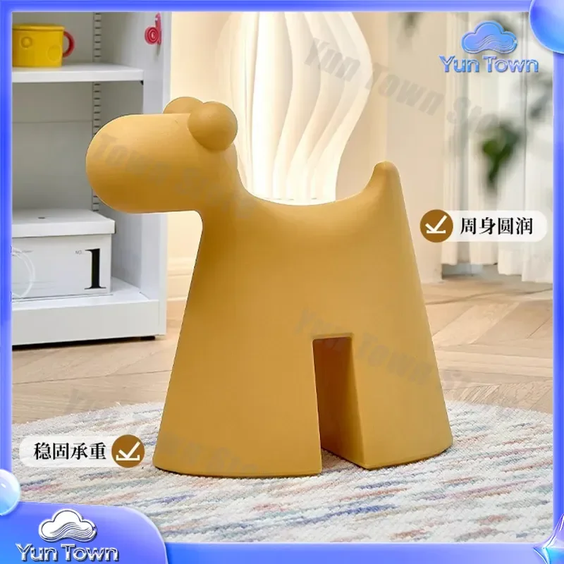 for Nordic cartoon children's low stool for kids plastic puppy stool animal footstool living room decor simple modern stool