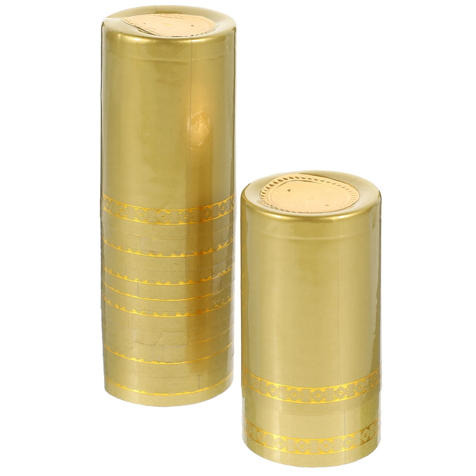 

50Pcs Red Wine Bottle Heat Shrink Covers Sealer Wraps for Oxidation Prevention Tight Seal Freshness Keeper Elegant Decorative