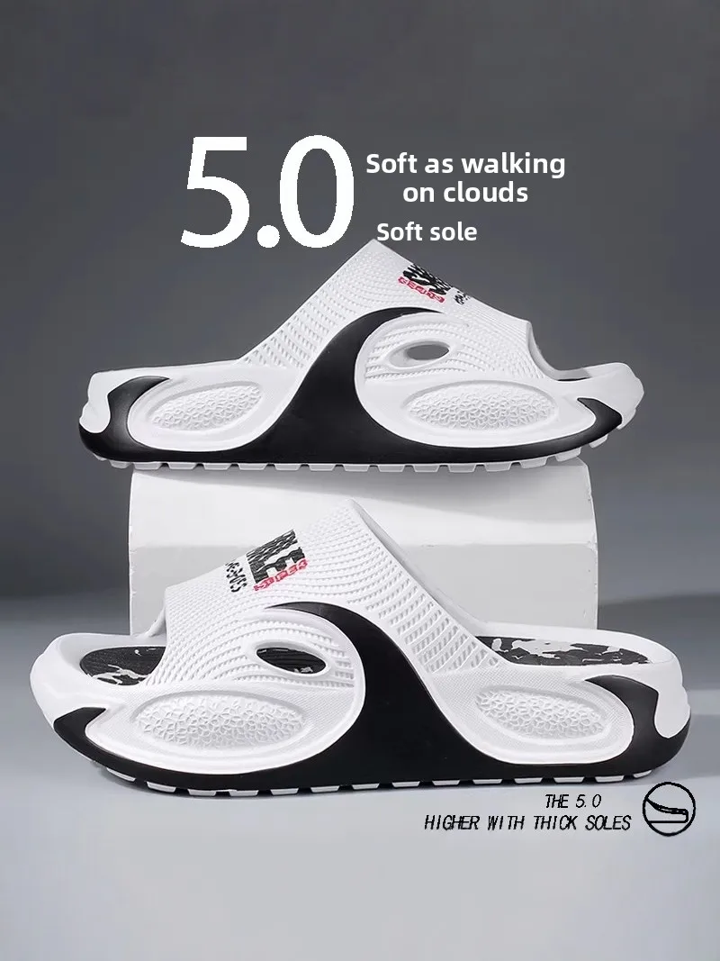 Men's Summer New 2026 Trendy Brand Basketball Sports Casual Anti-slip Beach Sandals Soft Bottom Slip-On Shoes Daily Leisure