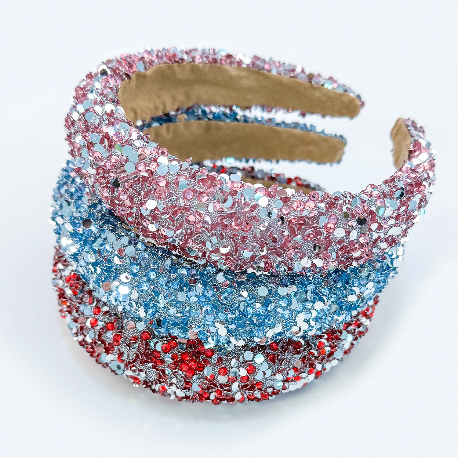 

Fashion Crystal Sponge Padded Hairband Wide Headband Women Girls Headbands Adult Party Hair Jewley Accessories for Women Girls