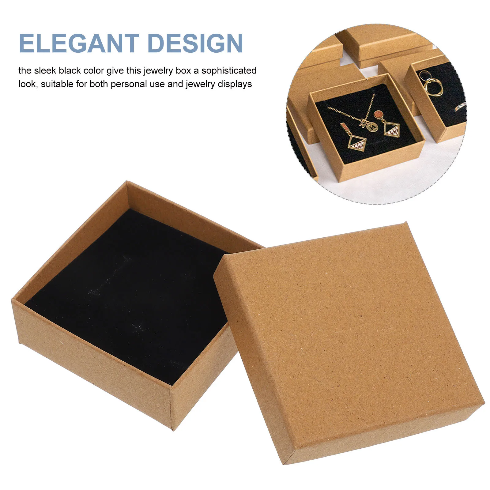 10 قطعة صندوق تعبئة المجوهرات مستطيل للتذكارات تخزين الإسفنج وسادة الحاضر التفاف حالة عيد الحب هدية حلقة ساعة