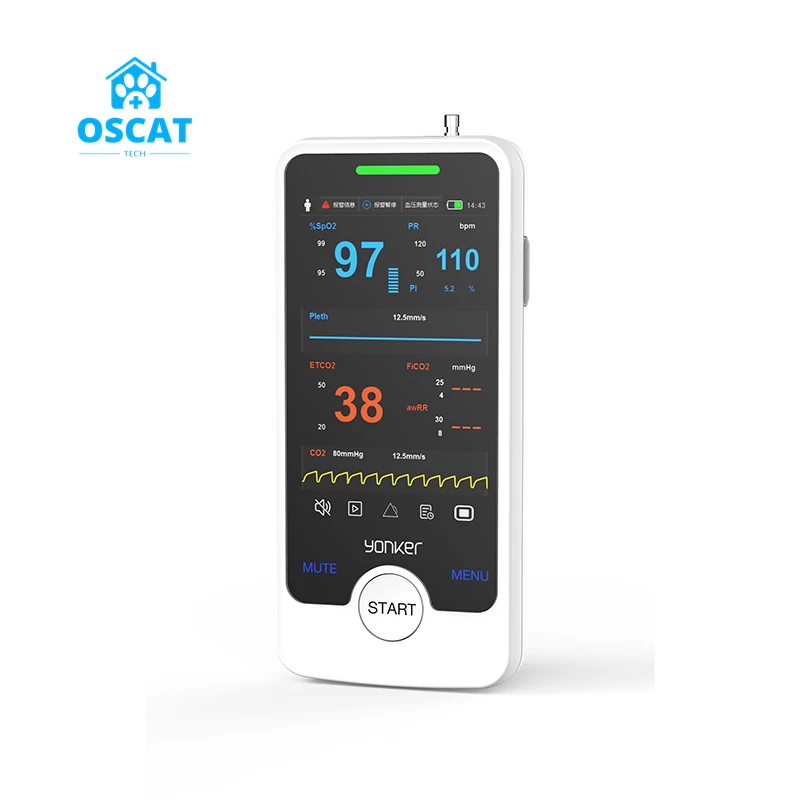 OSCAT Veterinary Equipment Portable Animal Veterinary Use Blood Oxygen Rechargeable Handheld Pulse Oximeters