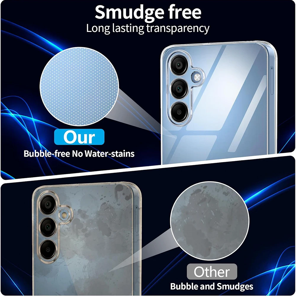 Ultra-Thin Silicone Soft Case For Samsung Galaxy S24 S23 S22 S21 S20 FE Plus Ultra 5G Transparent Clear Back Cover Shell Slim