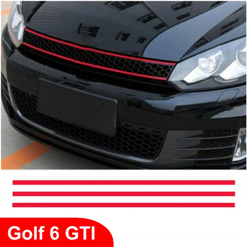 Автомобильный Стайлинг, украшение для передней решетки радиатора, наклейка, автомобильные Внешние декоративные аксессуары для Volkswagen Golf 6, новинка, SAGITAR POLO GTI