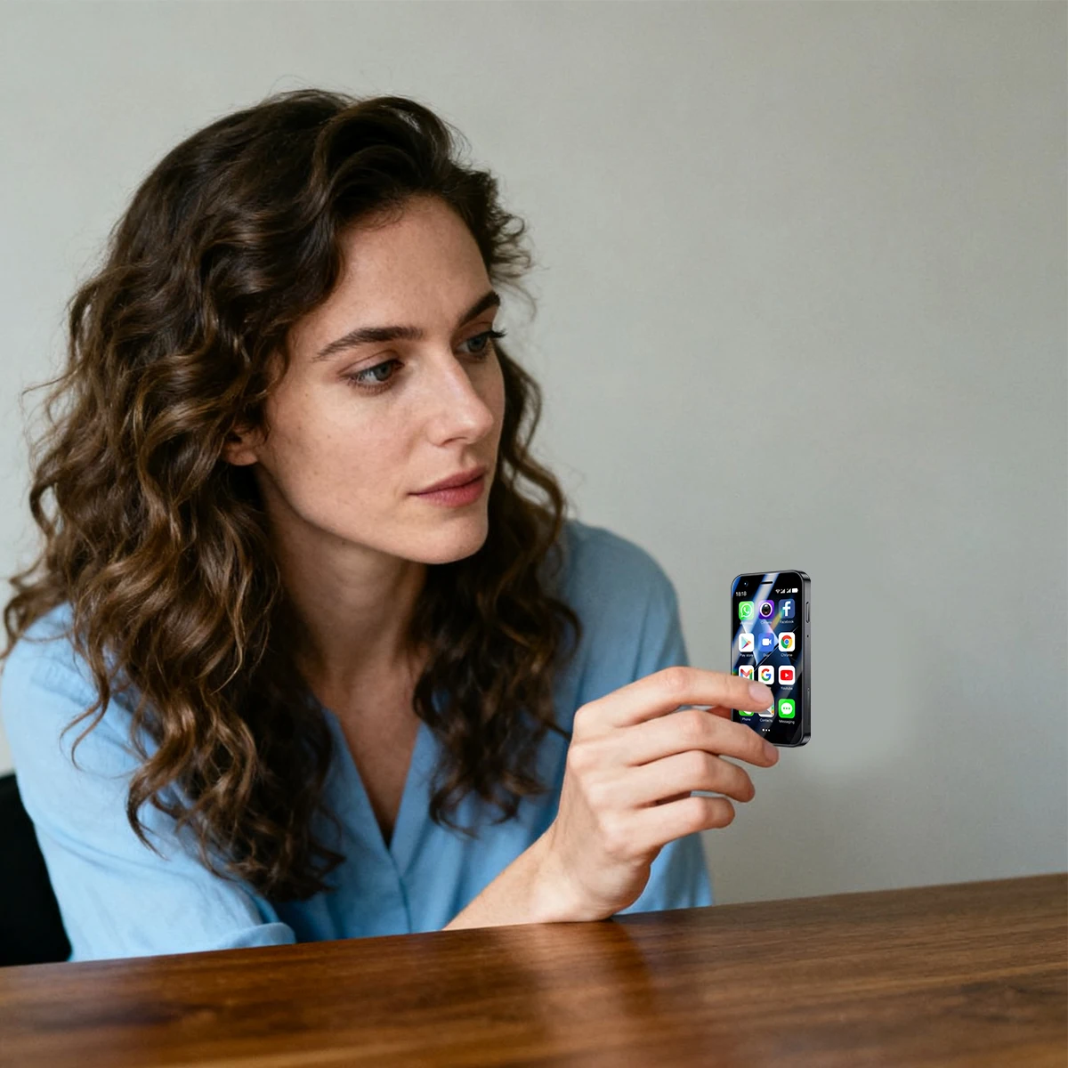 هاتف ذكي صغير يعمل بنظام أندرويد مع ذاكرة 2 + 16 جيجابايت نظام أندرويد 8.1 ثنائي الشريحة وضع الاستعداد المزدوج يدعم نظام تحديد المواقع شاشة 3 بوصة الإصدار العالمي #3