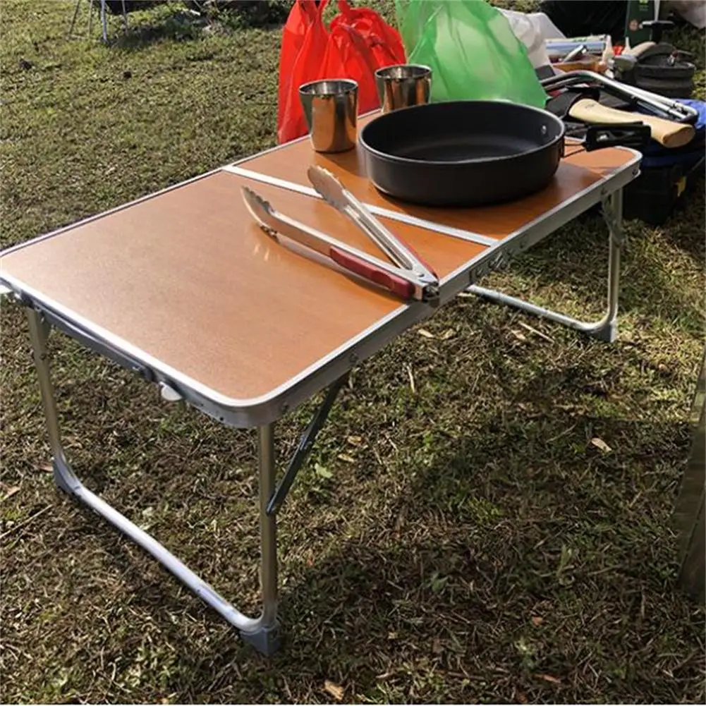 Portable Outdoor Folding Table Camping Picnic Alloy Table Strong Load-Bearing Dirt-Resistant For Picnic Camping Fishing