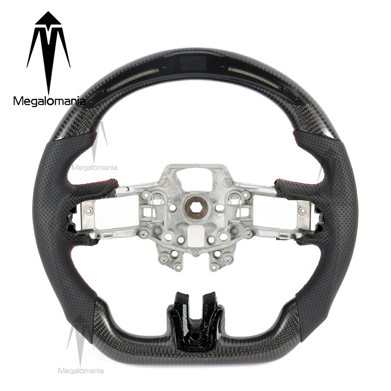 

For Ford Mustang V6 EcoBoost GT Shelby GT350 GT350R Car Carbon Fiber Steering Wheel