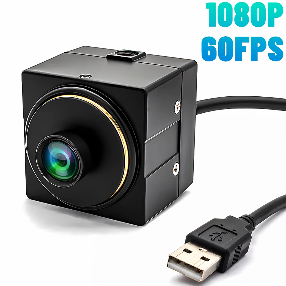 WGWK 1080P Full HD 60FPS USB Camera High Speed UVC Plug Play PC Webcam 4.0mm 71° M12 Lens For Golf Swing Machine Vision System