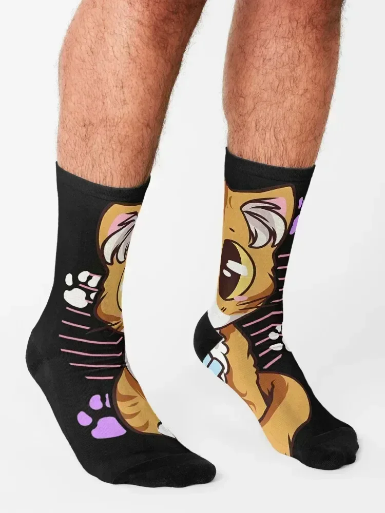 Cute Kawaii Cat Boba Bubble Milk Tea Anime Kitten Socks Antiskid soccer luxe cartoon kids Women Socks Men's
