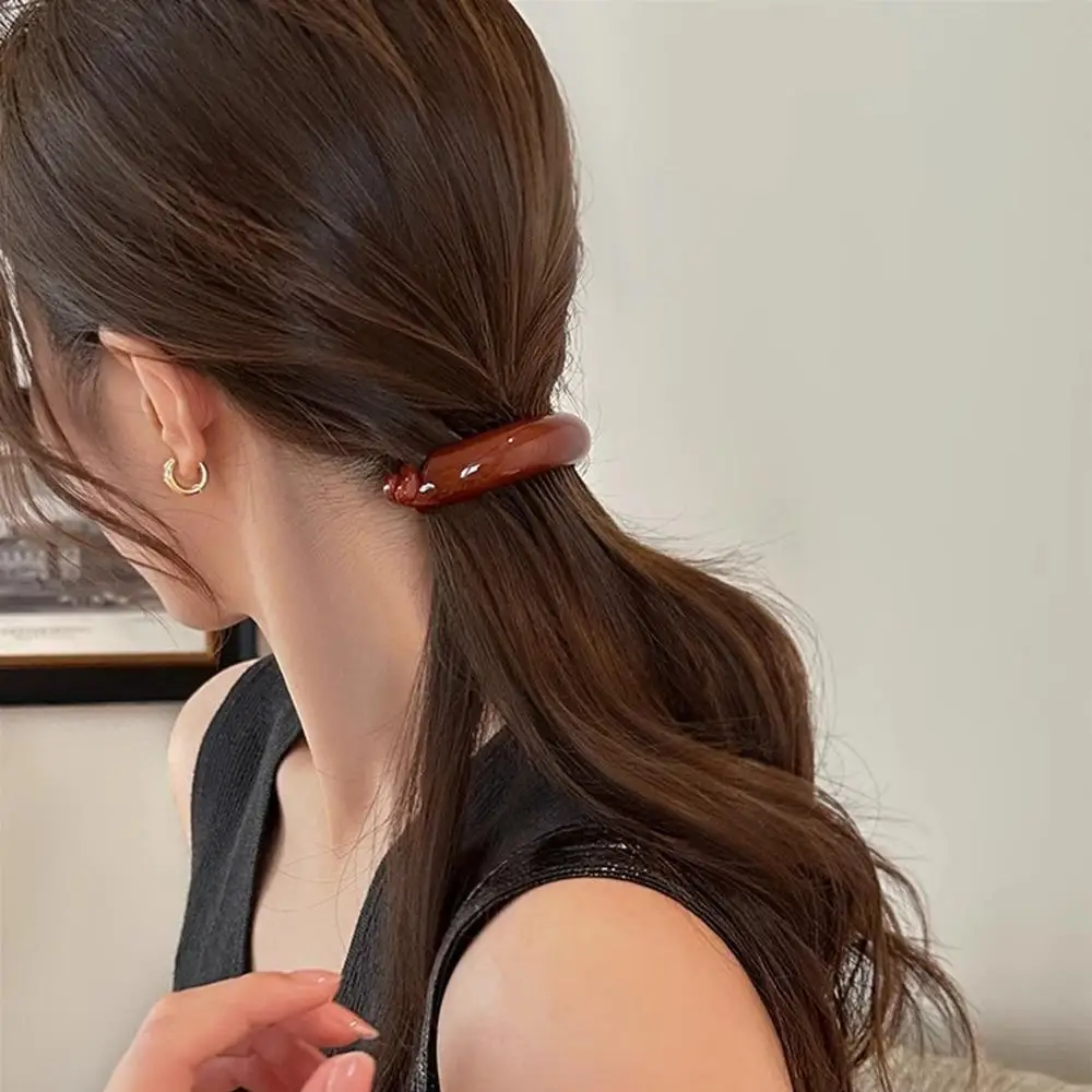 

Twist High Ponytail Hairpin Barrettes Jelly Color Banana Clip Hair Claw Ponytail Buckle Barrettes Vertical Bun Clips Headwear