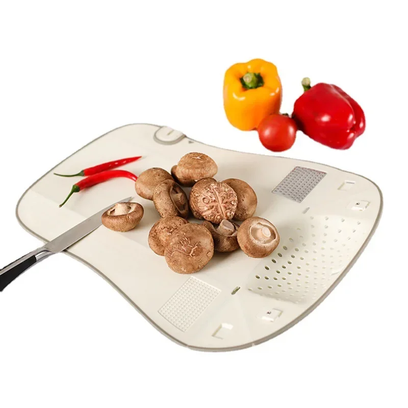 

Personalized multifunctional cutting board, foldable cutting board, drainage cutting board, antibacterial and mold resistant pla