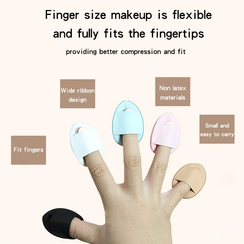 Powder Puff Mini Finger Small Air Cushion Powder Drops Concealer Magic Tool Makeup Small Powder Puff