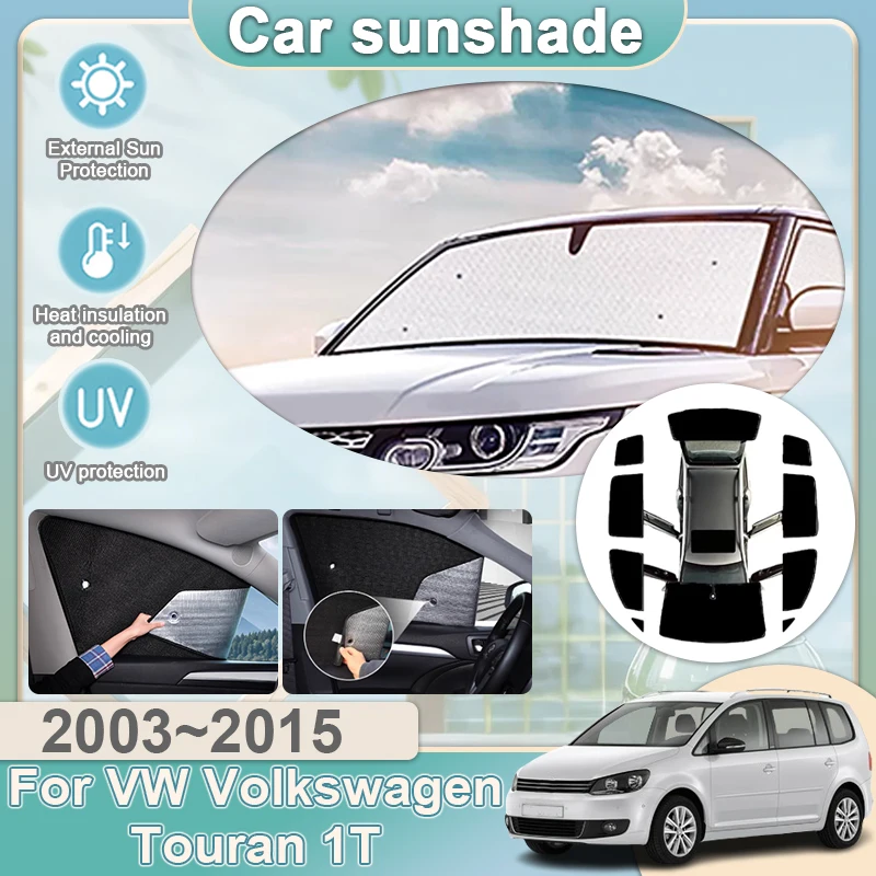 

Full Coverages Sunshades For VW Volkswagen Touran 1T 2003~2015 Reflector Shade Visor Sunscreen Window Protection Shades Tools