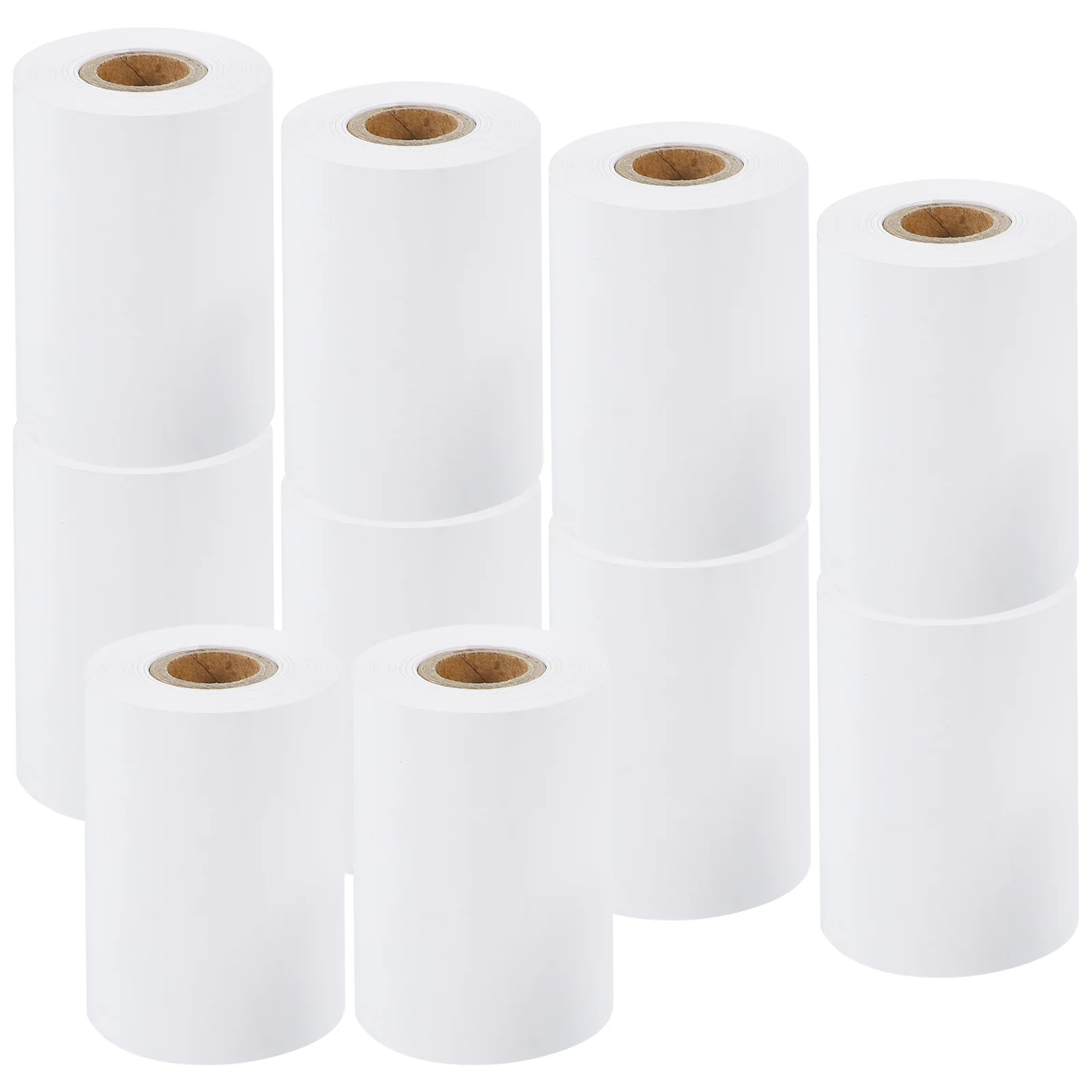 10 rouleaux de papier de supermarché pour reçus, impression de caisse enregistreuse thermique polyvalente blanche jusqu'à la vente au détail