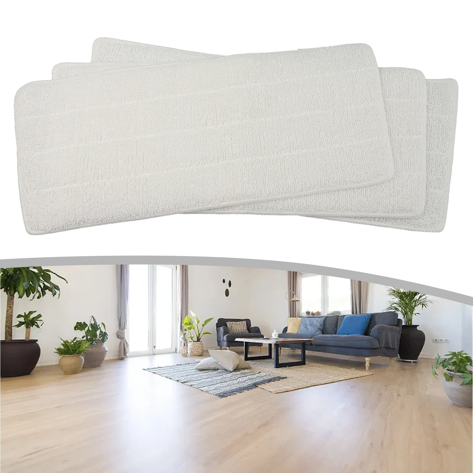 

3pcs Cleaner Spare Parts Washable Replacement Pads Microfibre Cloths For Steam XXL Steam Cleaner Sweeper Cleaning Tools
