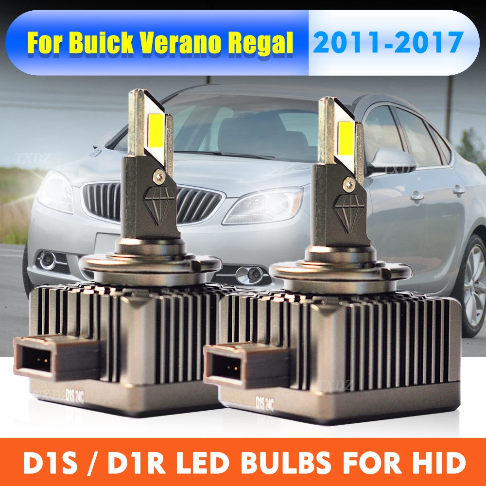 

Автомобильные фары D1S LED D1R Led 24000LM 55W 6000K Белые фары Замена для 11-17 Buick Verano Regal 19351924