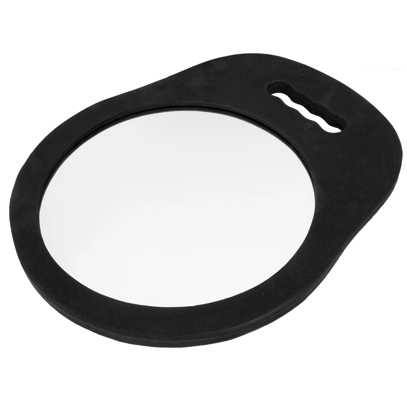 

Mirrors Foam Handheld Makeup Vanity 34x28cm Barber Round Foams Hairdressing Black Beauty Salon Girl