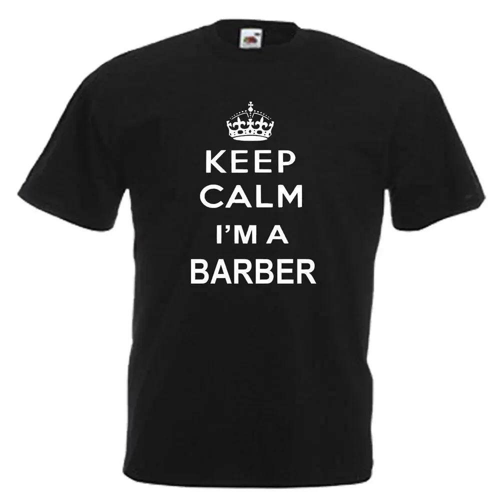 

Barber Keep Calm Mens Adult T Shirt