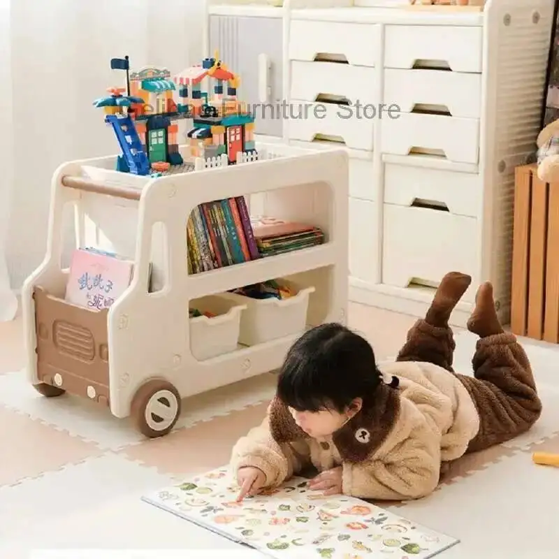 Library Book Bookcase Shelves Children Montessori Bookshelf Kids Accessorie Kinder Regal Cabinets Kids Accessories Shelf Nursery