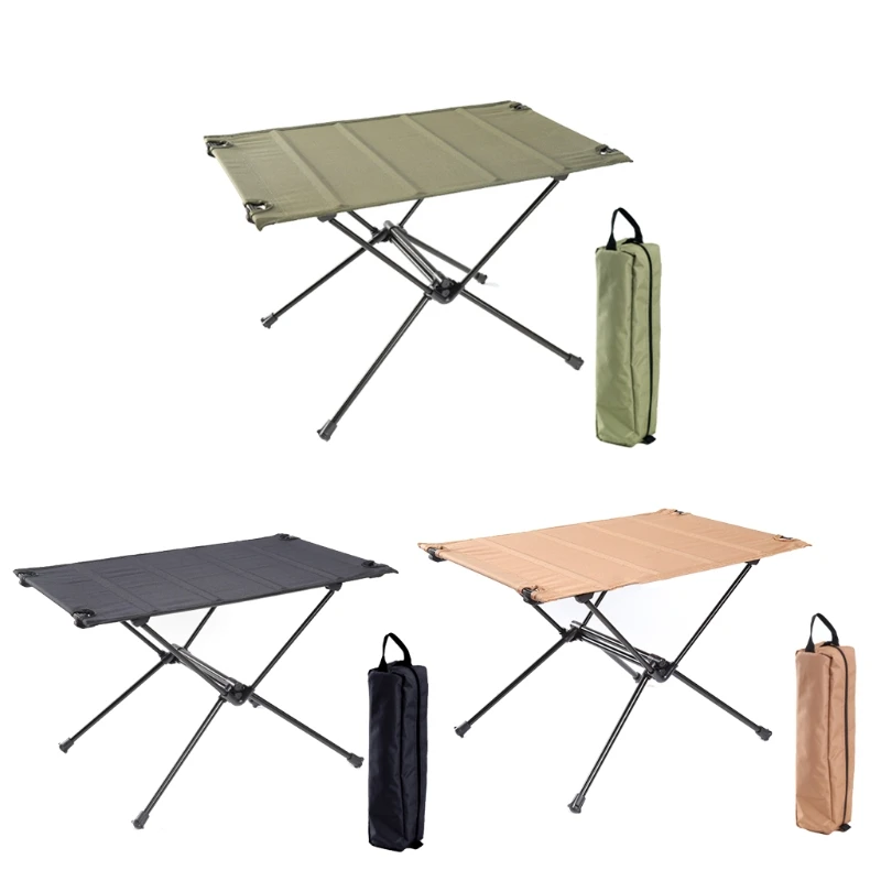 

Outdoor Folding Table Mini Portable Foldable Aluminum Alloy Camping Desk D5QD