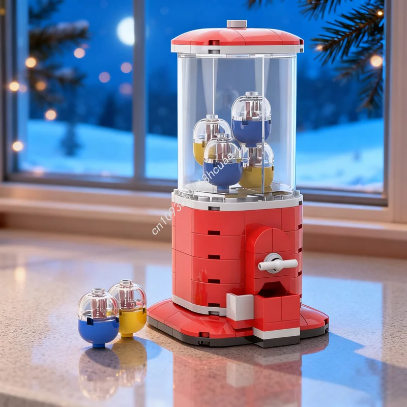 

107 шт. MOC мини-фигурка торгового автомата модель здания рождественские подарки блоки строительная игрушка сборка идея кирпич на день рождения