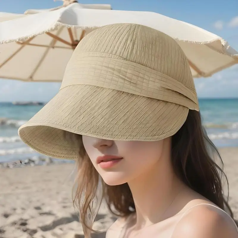 UV Hat Adjustable Fishing Hat Breathable Foldable Headgear For Hiking Beach Vacation Camping Gardening Fishing Golf Boating