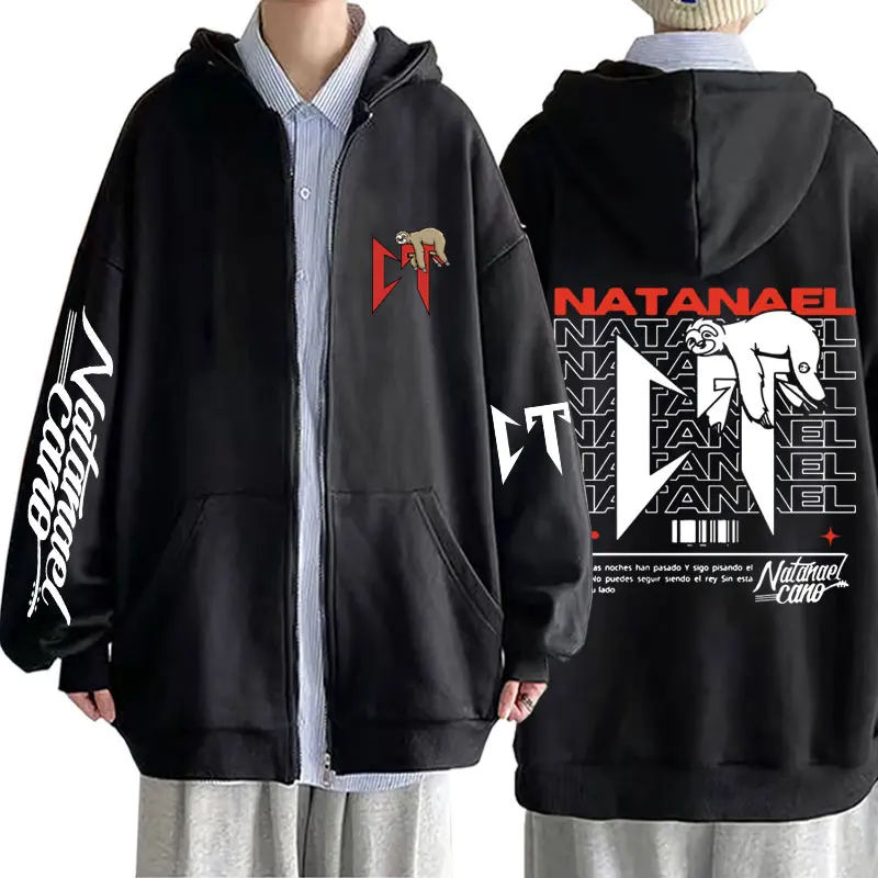 

Rapper Natanael Cano Corridos Tumbados Graphic Zipper Hoodie Men Hip Hop Oversized Zip Up Jacket Men's Fashion Zip Up Hoodies