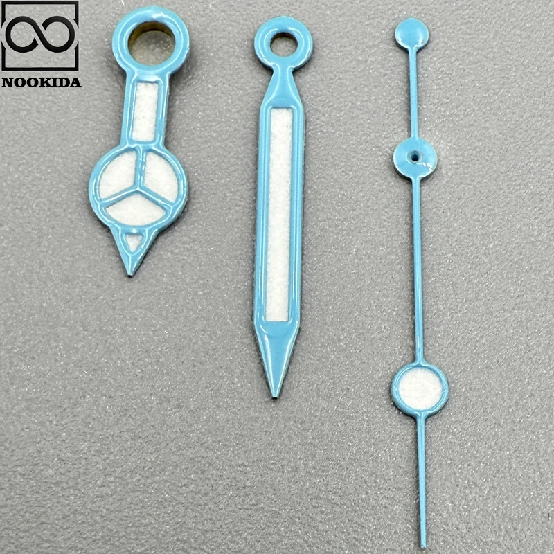 NOOKIDA Lancette luminose verdi Accessori per orologi per movimento NH35/NH36/4R/7S Lancette NH35 Argento Nero Rosso Arancione Verde