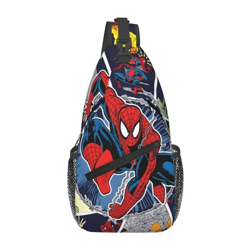 

Casual Comic American Superhero Spider Man Sling Bag for Traveling Men's Chest Crossbody Backpack Shoulder Daypack
