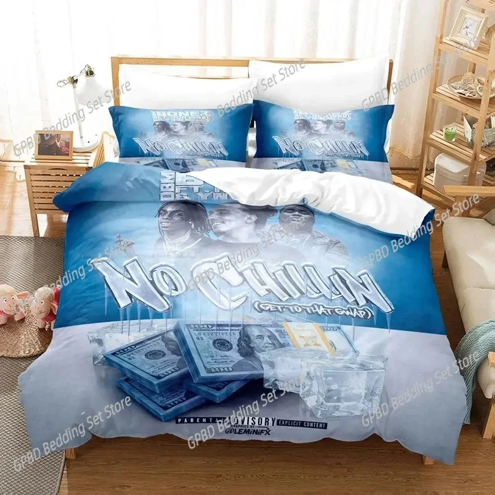 3D Print Rapper Rod Wave Comfortable Duvet Quilt Cover Pillowcase Bedding Set Children Bedroom Decoration Home Textile
