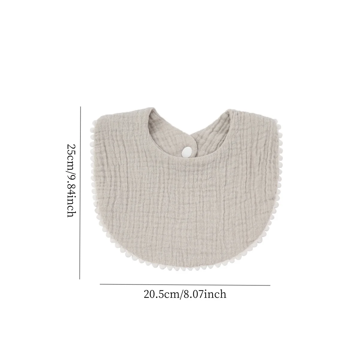 Детское Слюнявчик с рюшами детский хлопковый марлевый кружевной Нагрудник слюнявчик с карманом