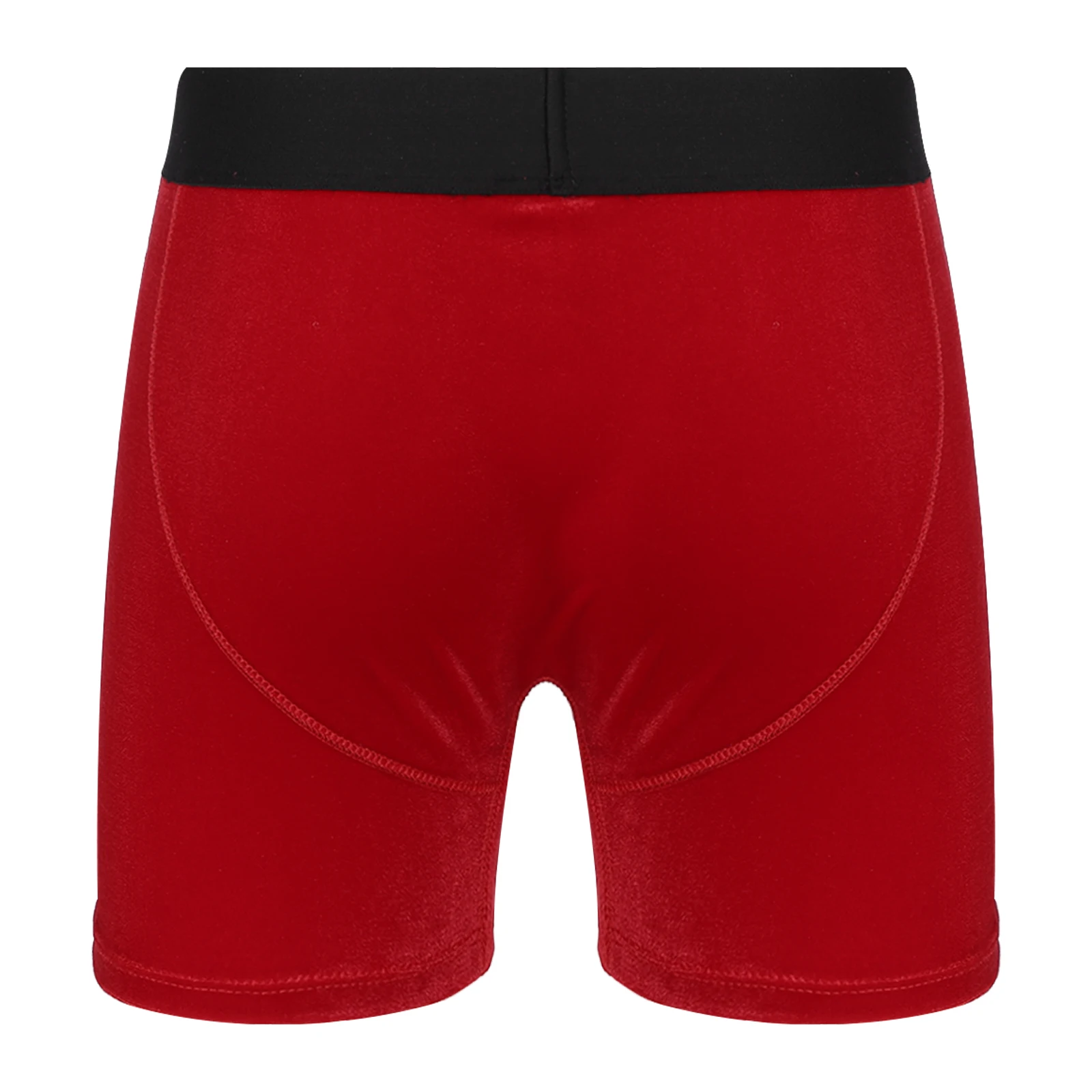 الرجال Bowknot المخملية الملاكم موجز عيد الميلاد عطلة سانتا كلوز موضوع زي حفلة مضحك واسعة مطاطا حزام السراويل الملابس الداخلية #4