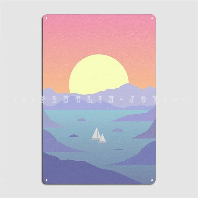 Surfaces Horizon Album Cover Metal Sign Wall Mural Mural Designing Poster Tin Sign Posters