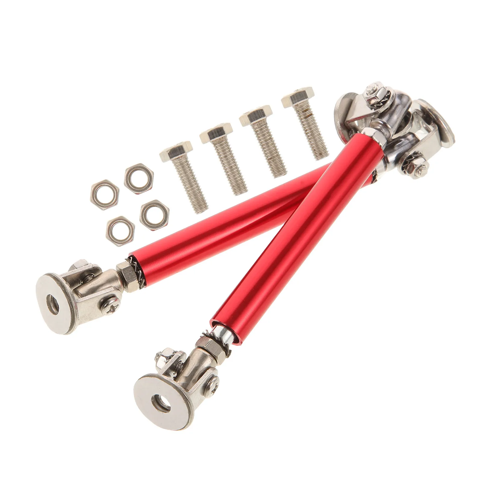 

2Pcs Front Bumper Lip Splitter Rod Sturdy Stainless Steel Auto Repair Replacement Strut Easy Install Fit for Car Chin Spoiler