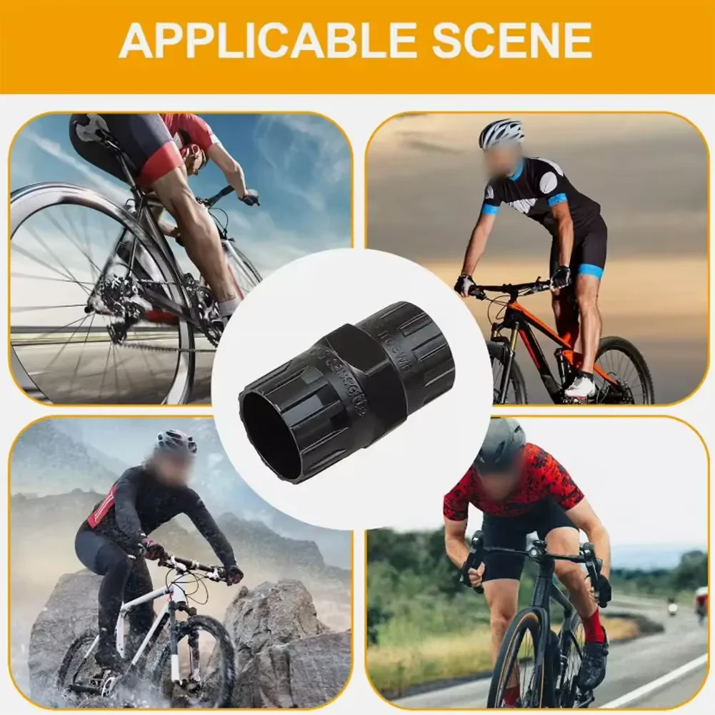 1PC NUOVA Manicotto Della Bicicletta Della Bici Ruota Libera Della Bicicletta Ghiera Della Bici di Rimozione Per Volano Rotativo Manicotto Ruota Libera Strumento di Riparazione In Lega Nera