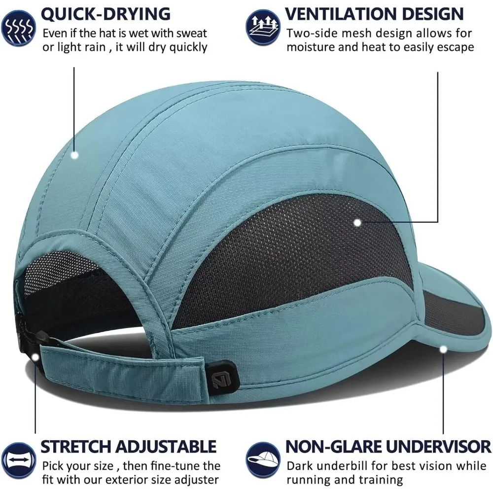 GADIEMKENSD Premium Unisex Unstructured Sports Cap - Quick Dry & Superior Outdoor Sun Protection!