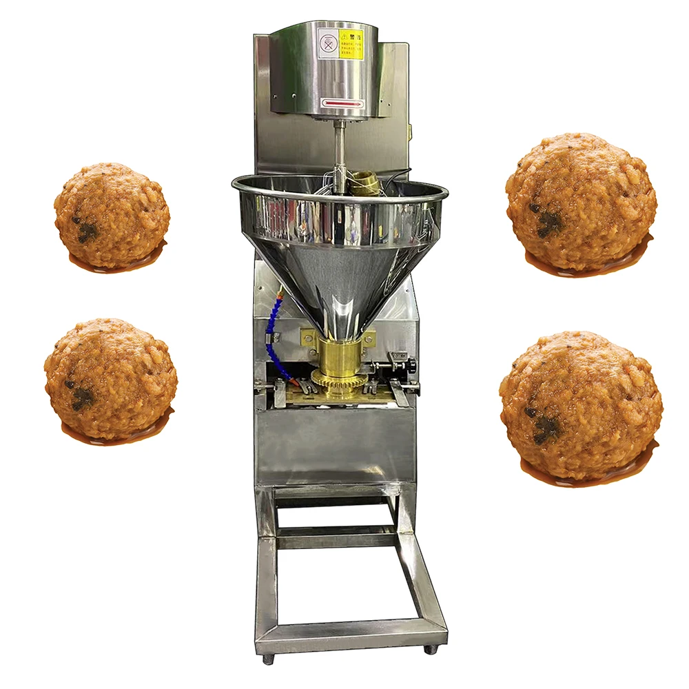 High Output Professional Full-Automatic Meatball Maker Machine for Croquettes Fishball Beef Ball Versatile Meat Forming Machine